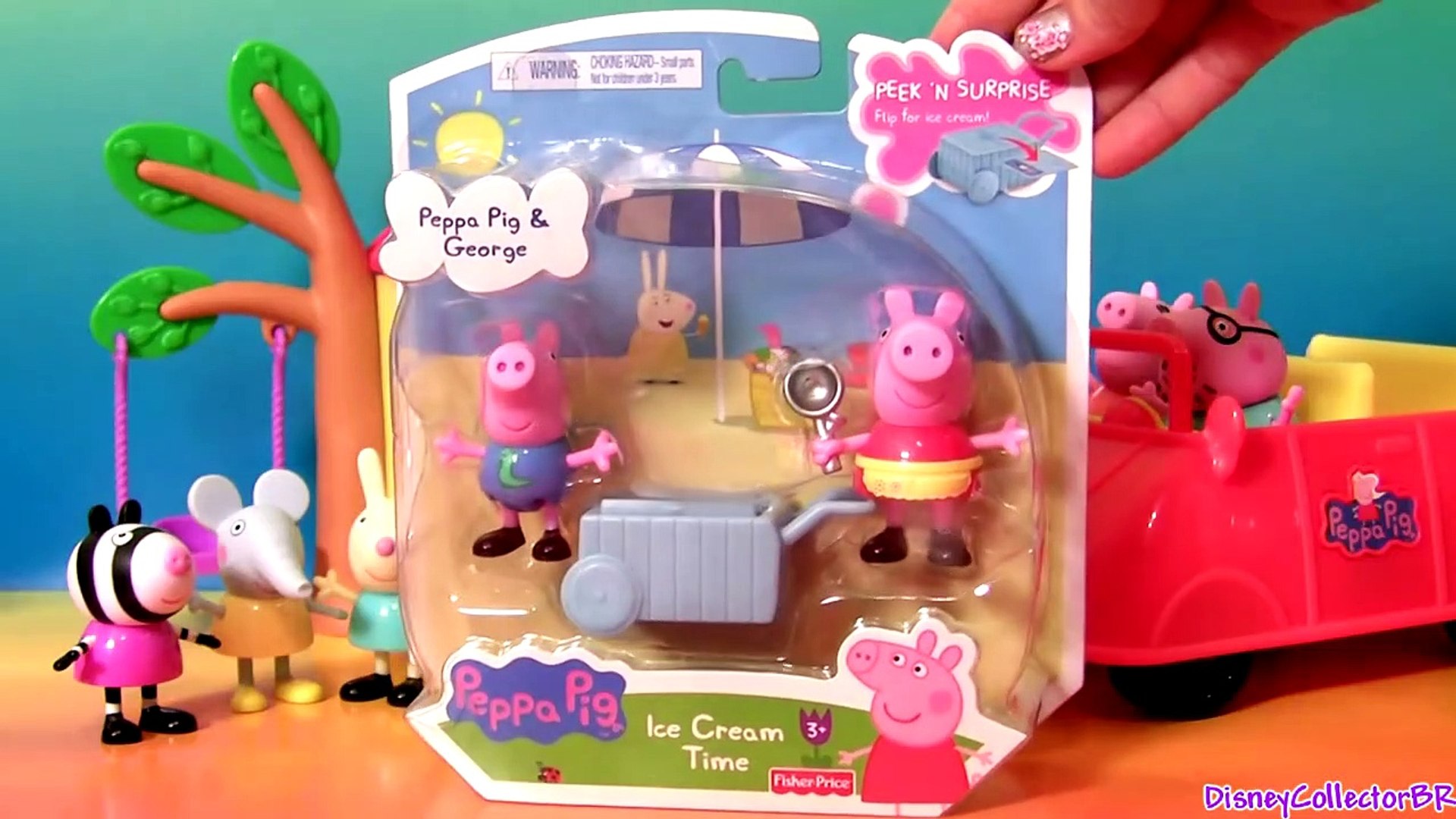 Play-Doh Peppa's Ice Cream Playset with Ice Cream Truck, Peppa and George  Figures, and 5 Cans : : Leksaker