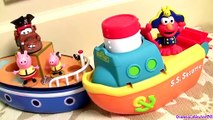 Peppa Pig Pool Party with Captain Elmo & Pirate Mater Bath Water Toys Sesame Street Nickelodeon