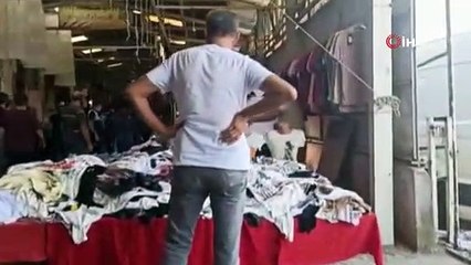 Tezgah açma kavgasında yumruklar havada uçuştu