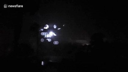 Hurricane sally blows transformer in Pensacola leaving local residents without power