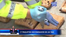 La Policía Nacional decomisó 20 kilos de droga en tres vehículos en Portoviejo, provincia de Manabí