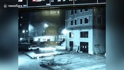 Huge ball of fire bursts out of residential building in northern China