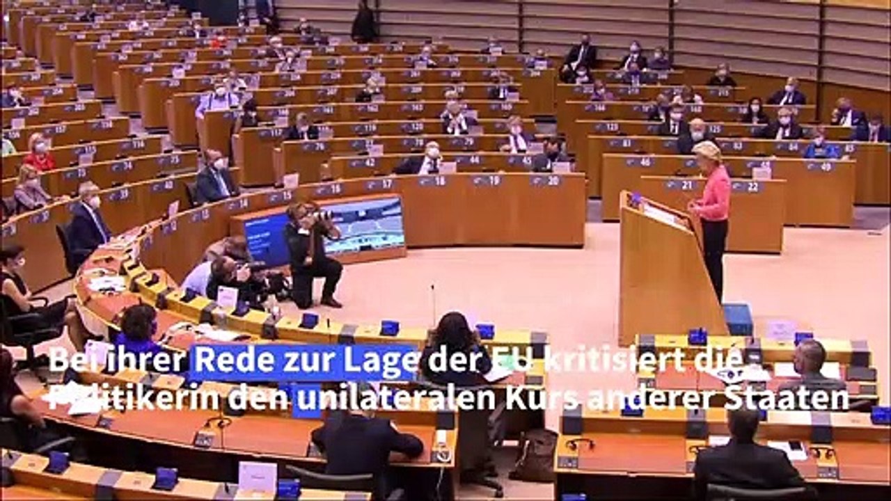 Von der Leyen warnt: 'Unsere Weltordnung ist gelähmt'