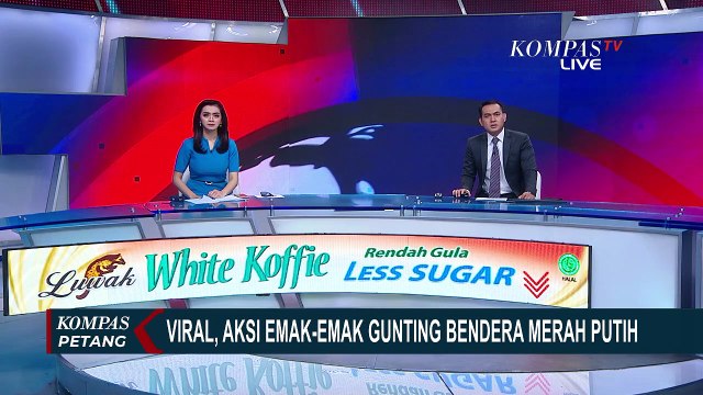 Viral! Aksi Emak-emak Gunting Bendera Merah Putih, Polisi: Tidak Langgar UU Lambang Negara