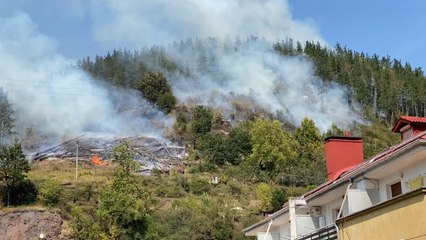 Un incencio, en el municipio de Eibar (Guipúzcoa)