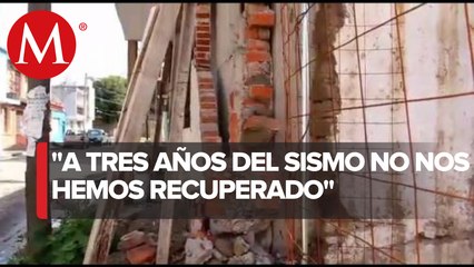 Trabajo se convirtió en escombros: Damnificado por sismo en Metepec