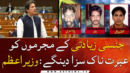 Jinsi Ziadti Ke Mujrimo Ko Ibratnak Saza Dengy: PM Imran Khan