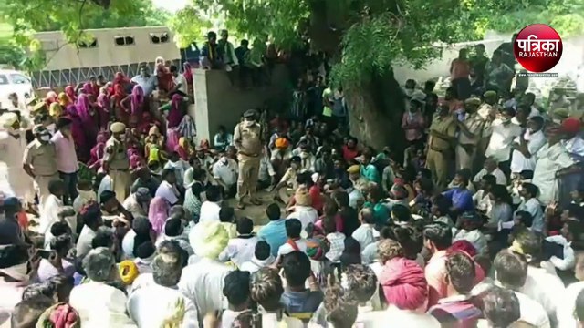 VIDEO : पाली : तालाब से निकाला शव, चोट के निशान, हत्या की आशंका, परिजनों का प्रदर्शन