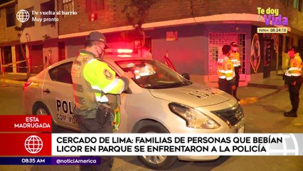 PNP intervino a grupo de personas que bebían licor en un parque | Primera Edición (HOY)