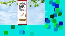 About For Books  Game Plan for GMAT Verbal: Your Proven Guidebook for Mastering GMAT Verbal in 20