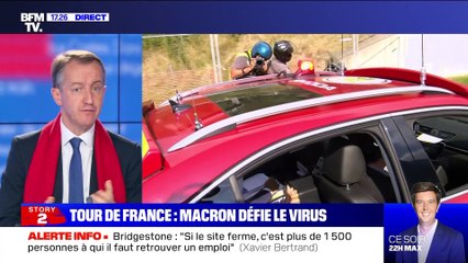 Story 2 : Emmanuel Macron défie le virus sur le Tour de France - 16/09