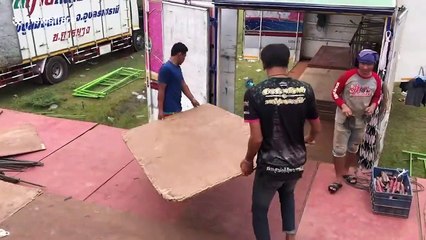Terrifying moment stage collapses during music concert in Thailand