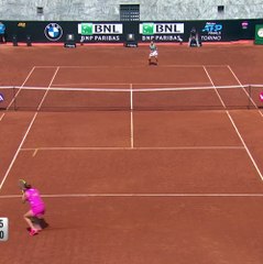TENNIS: WTA Rome: Halep overcomes Paolini challenge in Rome