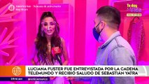 Luciana Fuster fue entrevistada por Telemundo y recibió saludo de Sabastián Yatra | América Espectáculos (HOY)