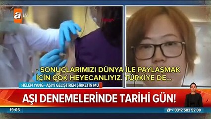 Aşı Türkiye'de ilk kez uygulandı!