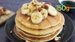 Recette de pancakes au sirop d'érable, bananes et noisettes - 750g