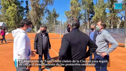 La Asociación de Tenis visitó clubes de la Ciudad