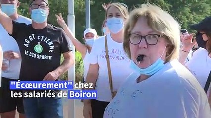 Licenciements chez Boiron: à Messimy, les salariés manifestent leur "écoeurement"