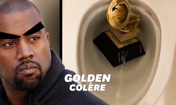 Kanye West se soulage sur un Grammy Award pour montrer sa colère contre les maisons de disque