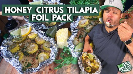 20 Dollar Chef - Honey Citrus Tilapia Foil Pack