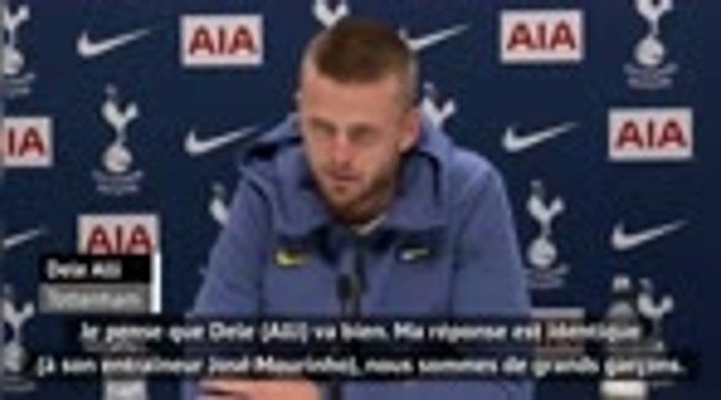Tottenham - Dier : Alli va travailler encore plus pour s'améliorer