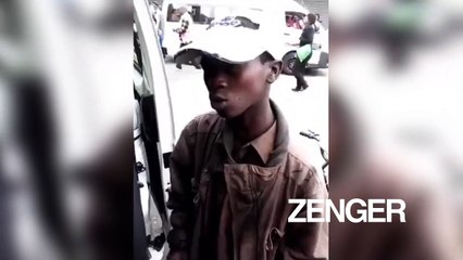Young homeless boy charms people with motivational speeches in South Africa