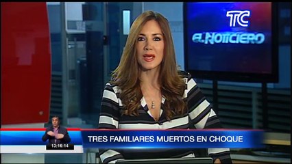 Tres familiares fallecieron en mortal accidente