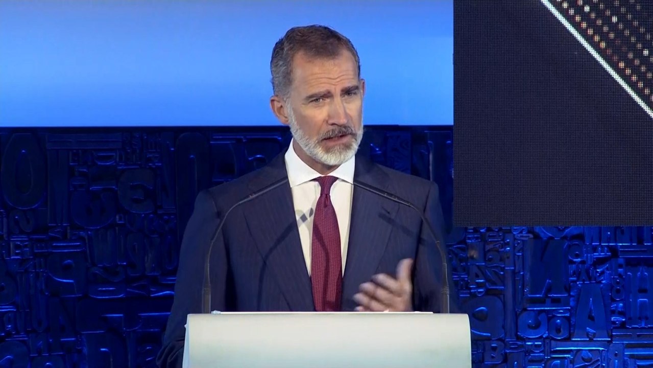 Felipe VI destaca el compromiso de Heraldo de Aragón con la libertad
