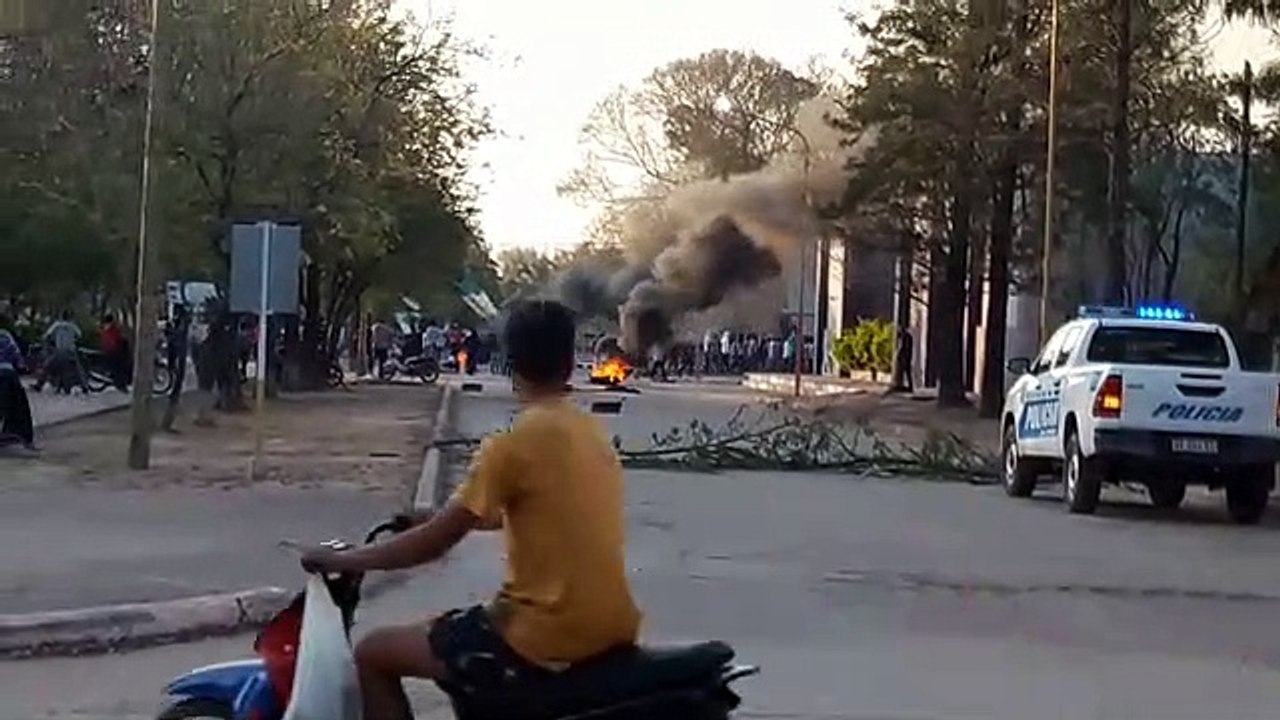Movilización en Villa Río Bermejito
