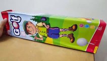 Unboxing and review of RATNA'S Junior Golf Set for Kids with 3 Different Golf Sticks and Ball