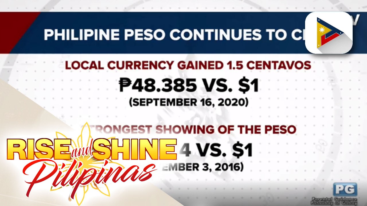 Paglakas ng halaga ng piso, patuloy sa nakalipas na tatlong taon