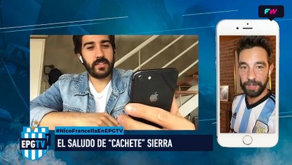 "Cachete" Sierra recordó los tiempos de cancha con Nico Francella