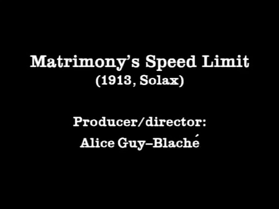 Matrimony's Speed Limit (Límite de velocidad del matrimonio) [1913]