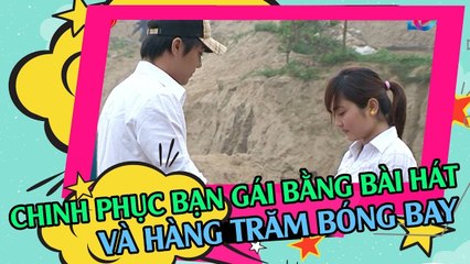 Soái ca chinh phục bạn gái cực lãng mạn với âm nhạc và HÀNG TRĂM BÓNG BAY 