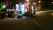 Mancha de óleo causa queda de motocicleta e deixa duas mulheres feridas na Av. Rocha Pombo