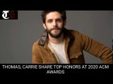 ACM awards 2020 - Thomas Rhett , Carrie Underwood share top honours at 2020 ACM awards