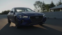 Genesis G70 in Blue Driving Video