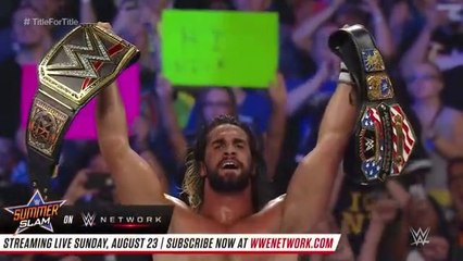 #sethrollins vs #jhoncena in #summerslam for double #championship #match..