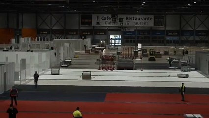 Coronavirus: así se levantó el hospital de Ifema en marzo