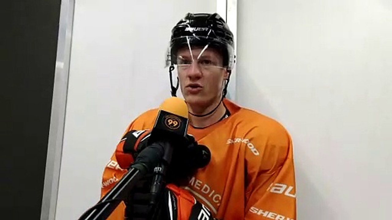 Dominik Grafenthin (G99) vor dem Spiel gegen den VSV