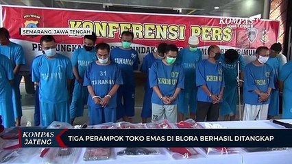 Tiga Perampok Toko Emas Di Blora Berhasil Ditangkap