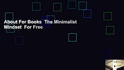 About For Books  The Minimalist Mindset  For Free