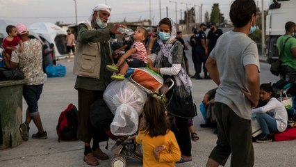 Refugees in Greece wary of entering new camp after Moria fire