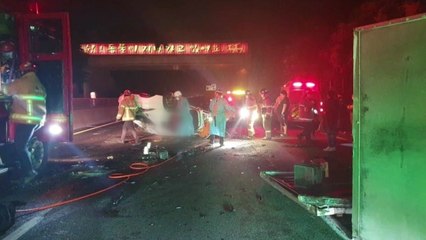 과천∼봉담 고속화도로에서 차량 4대 부딪쳐...2명 사상 / YTN