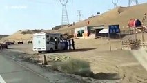 Public toilet in Chinese desert used trap tourists' vehicles in soft sand