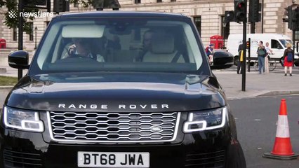 UK Health Secretary arrives at Parliament ahead of announcement on new coronavirus restrictions