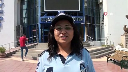 Kadın zabıtadan engelli vatandaşa yardım