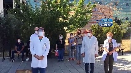 Sağlık Çalışanlarından Siyah Kurdele Eylemi!