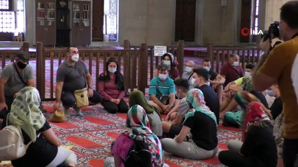 Yeni atanan müftü Bozkurt Selimiye’de korona tedbirlerini denetledi