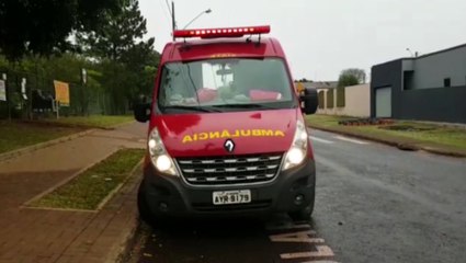 Professora sofre queda de bicicleta e é socorrida no Bairro Paulo Godoy